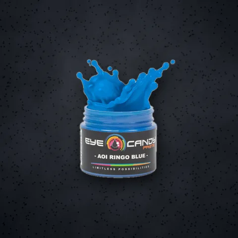 Aoi Ringo Blue Pigment Paste in use